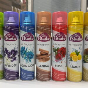 Bindu Air Freshener Lavender, Aqua Cool, Sandal, and Rose & Lemon for long-lasting fragrance