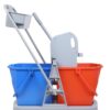 double bucket cleaning trolley